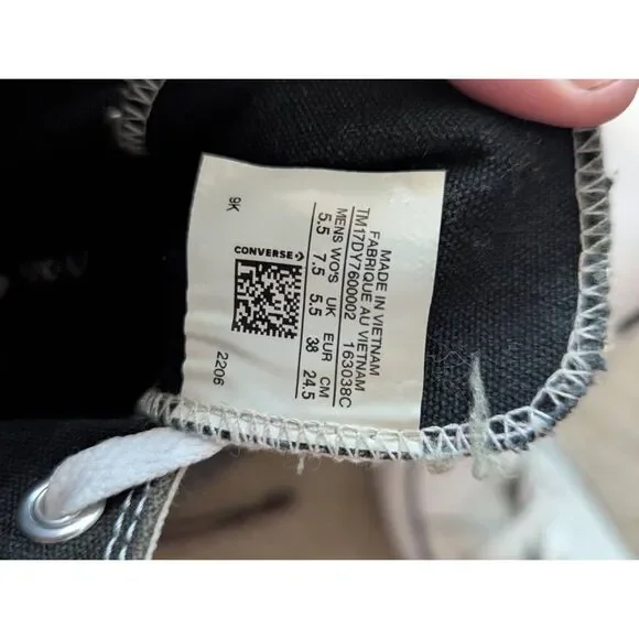 Converse Chuck Taylor All Star High Floral Embroidery 2021 Women's Size 7.5 - Picture 6 of 6